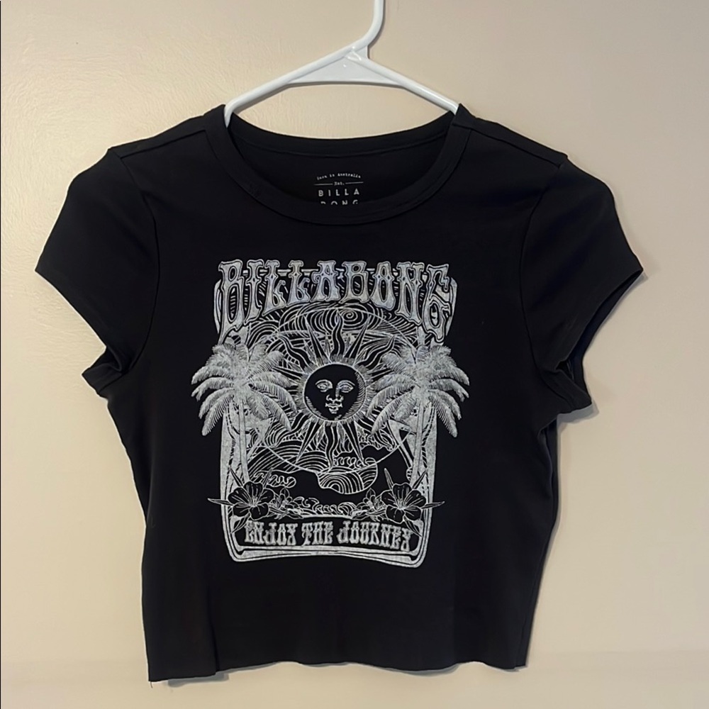 Billabong Women's Black Graphic Tee